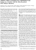 Cover page: Adaptive Optics Scanning Laser Ophthalmoscopy Images in a Family with the Mitochondrial DNA T8993C Mutation