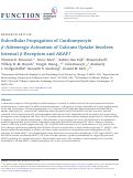 Cover page: Subcellular Propagation of Cardiomyocyte β-Adrenergic Activation of Calcium Uptake Involves Internal β-Receptors and AKAP7