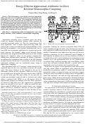 Cover page: Energy efficient approximate arithmetic for error resilient neuromorphic computing