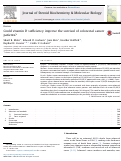 Cover page: Could vitamin D sufficiency improve the survival of colorectal cancer patients?