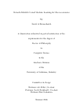 Cover page: Towards Reliable Causal Machine Learning for Macroeconomics