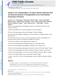 Cover page: Frailty in liver transplantation: An expert opinion statement from the American Society of Transplantation Liver and Intestinal Community of Practice