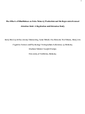 Cover page: The Effects of Mindfulness on False Memory Production and the Depression-Focused Attention Link: A Replication and Extension Study