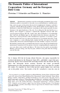 Cover page: The Domestic Politics of International Cooperation: Germany and the European Debt Crisis