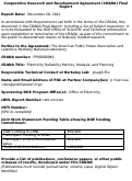 Cover page: Final technical report for LBNL CRADA (FP00009949) with the American Public Power Association: - Electricity Reliability Metrics, Analysis, and Planning