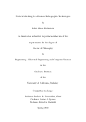 Cover page: Pattern Matching for Advanced Lithographic Technologies