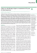 Cover page: Carbon ion radiotherapy in Japan: an assessment of 20 years of clinical experience