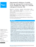 Cover page: Experimental validation of otolith-based age and growth reconstructions across multiple life stages of a critically endangered estuarine fish