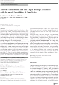 Cover page: Altered Mental Status and End Organ Damage Associated with the use of Gacyclidine: A Case Series