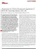 Cover page: Requirement for CD44 in homing and engraftment of BCR-ABL-expressing leukemic stem cells.