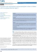 Cover page: Increased ocular wall thickness and decreased globe volume in children with mucopolysaccharidosis type VI.