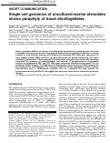 Cover page: Single cell genomics of uncultured marine alveolates shows paraphyly of basal dinoflagellates.