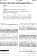 Cover page: Secondary instabilities of large scale flow and magnetic field in the electromagnetic short wavelength drift-Alfvén wave turbulence