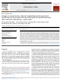 Cover page: Changes in prospectively collected longitudinal patient-generated health data are associated with short-term patient-reported outcomes after total joint arthroplasty: a pilot study