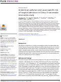 Cover page: Ambient air pollution and cause-specific risk of hospital admission in China: A nationwide time-series study.