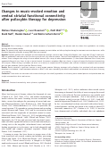 Cover page: Changes in music-evoked emotion and ventral striatal functional connectivity after psilocybin therapy for depression.