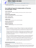 Cover page: How California Prepared for Implementation of Physician-Assisted Death: A Primer.