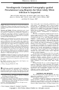 Cover page: Nondiagnostic Computed Tomography–guided Percutaneous Lung Biopsies Are More Likely When Infection Is Suspected