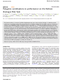 Cover page: Polygenic contributions to performance on the Balloon Analogue Risk Task.