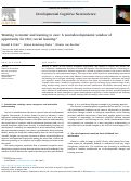 Cover page: Wanting to matter and learning to care: A neurodevelopmental window of opportunity for (Pro) social learning?