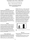 Cover page: Segmenting Everyday Actions: an Object Bias?