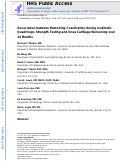 Cover page: Association between hamstring coactivation during isokinetic quadriceps strength testing and knee cartilage worsening over 24&nbsp;months