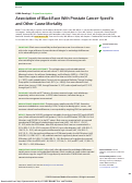 Cover page: Association of Black Race With Prostate Cancer–Specific and Other-Cause Mortality