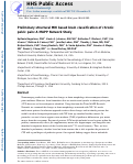 Cover page: Preliminary structural MRI based brain classification of chronic pelvic pain: A MAPP network study