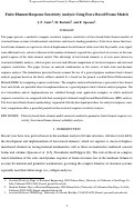 Cover page: Finite element response sensitivity analysis using force-based frame models