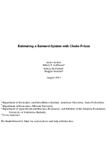 Cover page: Estimating a Demand System with Choke Prices