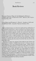 Cover page: WILLIAM GILDEA. <em>When the Colts Belonged to Baltimore: A Father and a Son, A Team and a Time</em>. Baltimore: Johns Hopkins University Press, 1994