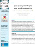 Cover page: Intuitive Sociology: Children Recognize Decision-Making Structures and Prefer Groups With Less-Concentrated Power