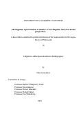 Cover page: The linguistic representation of number: Cross-linguistic and cross-modal perspectives