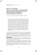 Cover page: Jaboya vs. jakambi: Status, negotiation, and HIV risks among female migrants in the "sex for fish" economy in Nyanza Province, Kenya.