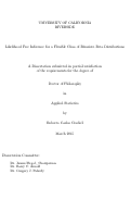 Cover page: Likelihood Free Inference for a Flexible Class of Bivariate Beta Distributions