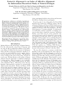 Cover page: Syntactic Alignment is an Index of A?ective Alignment:
An Information-Theoretical Study of Natural Dialogue