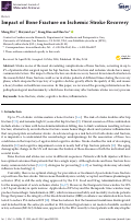 Cover page: Impact of Bone Fracture on Ischemic Stroke Recovery
