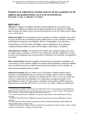 Cover page: Examen de la calidad de los estudios sobre los efectos económicos de las políticas que prohíben fumar en el sector de la hostelería [Review of the quality of studies on the economic effects of smoke-free policies on the hospitality industry]