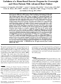 Cover page: Usefulness of a Home-Based Exercise Program for Overweight and Obese Patients With Advanced Heart Failure