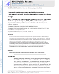 Cover page: Changes in healthcare access and utilization among participants in a public housing relocation program in Atlanta, Georgia