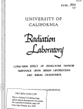 Cover page: LONG-TERM EFFECT OF DESICCATED THYROID SUBSTANCE UPON SERUM LIPOPROTEINS AND SERUM CHOLESTEROL