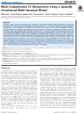 Cover page: Multi-Compartment T2 Relaxometry Using a Spatially Constrained Multi-Gaussian Model