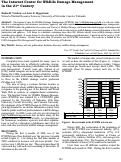 Cover page: The Internet Center for Wildlife Damage Management in the 21st century