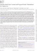 Cover page: Literature-Based Gene Curation and Proposed Genetic Nomenclature for Cryptococcus