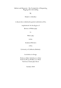 Cover page: Address and Response: The Normativity of Requesting, Begging, and Commanding