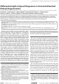 Cover page: Differential Light-induced Responses in Sectorial Inherited Retinal Degeneration*