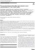 Cover page: The association between dietary fiber intake and gastric cancer: a pooled analysis of 11 case-control studies.