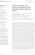 Cover page: Impact of COVID-19 on tuberculosis detection and treatment in Baja California, México