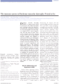 Cover page: The immune system in Duchenne muscular dystrophy: Friend or foe