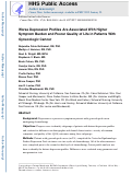 Cover page: Worse Depression Profiles Are Associated With Higher Symptom Burden and Poorer Quality of Life in Patients With Gynecologic Cancer